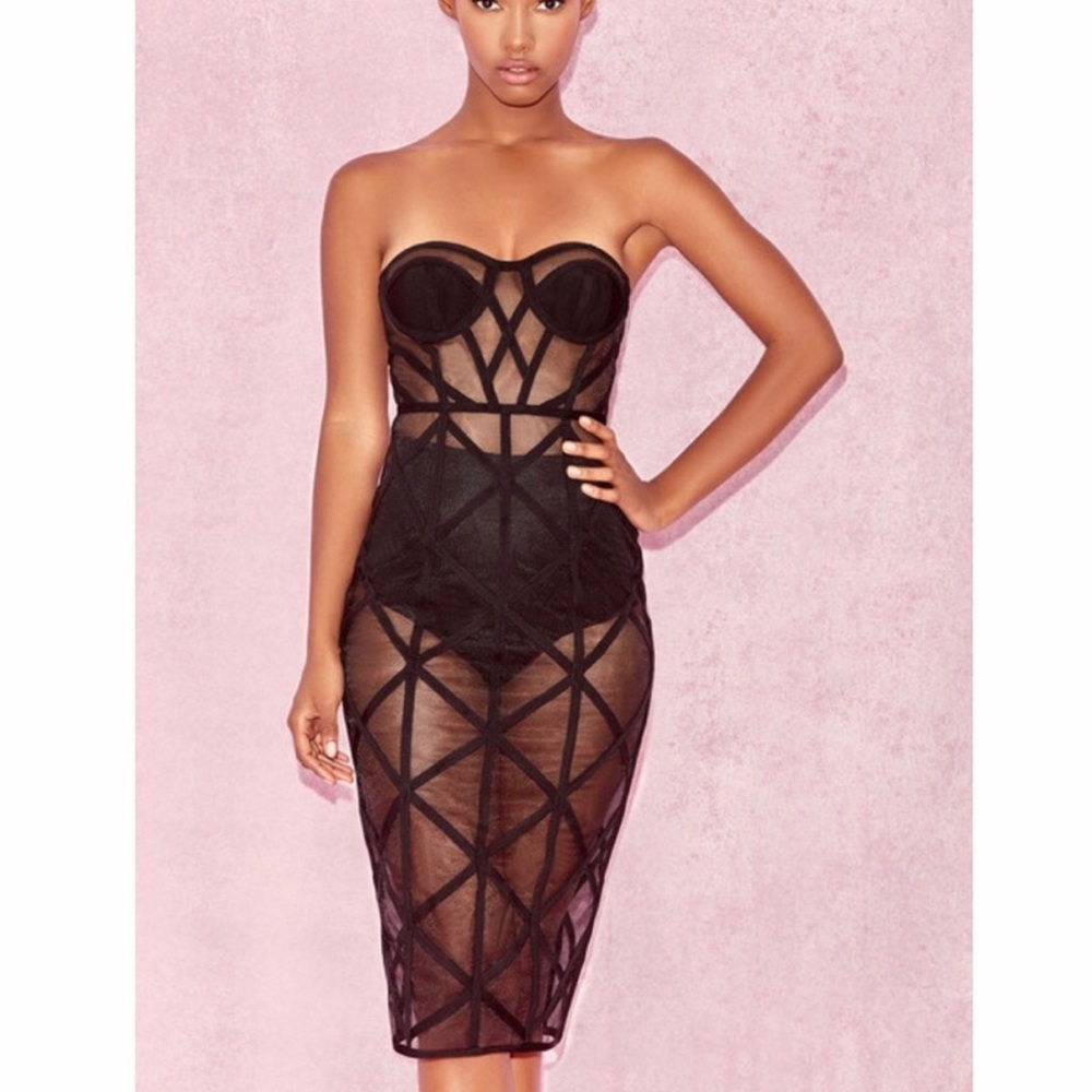 House of CB Mesh Dress